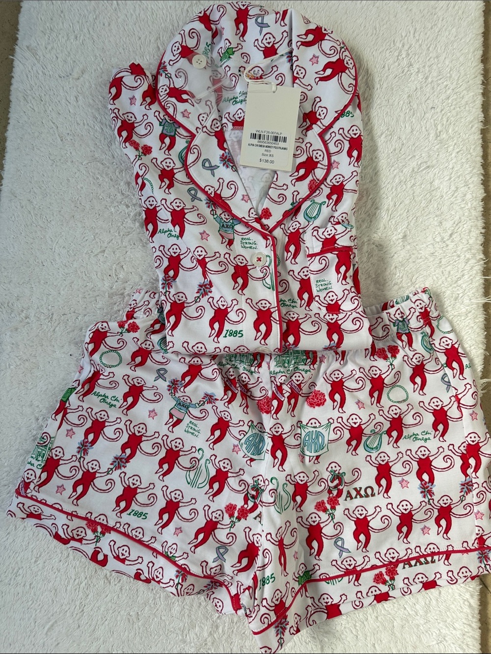 Roller Rabbit Limited Sorority AXO Short Pajama Set